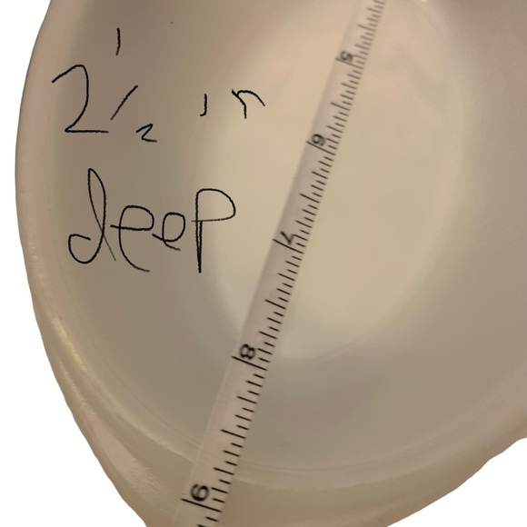 Glasbake Atomic Starburst MCM  milk glass casserole dish with lid. 1 qt - Picture 3 of 6